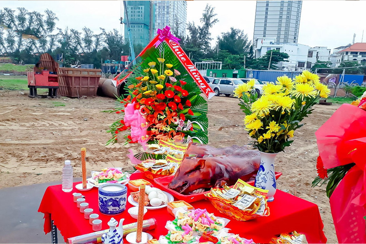 Buổi lễ cúng động thổ tại Công Viên Vĩnh Hằng Long Thành
