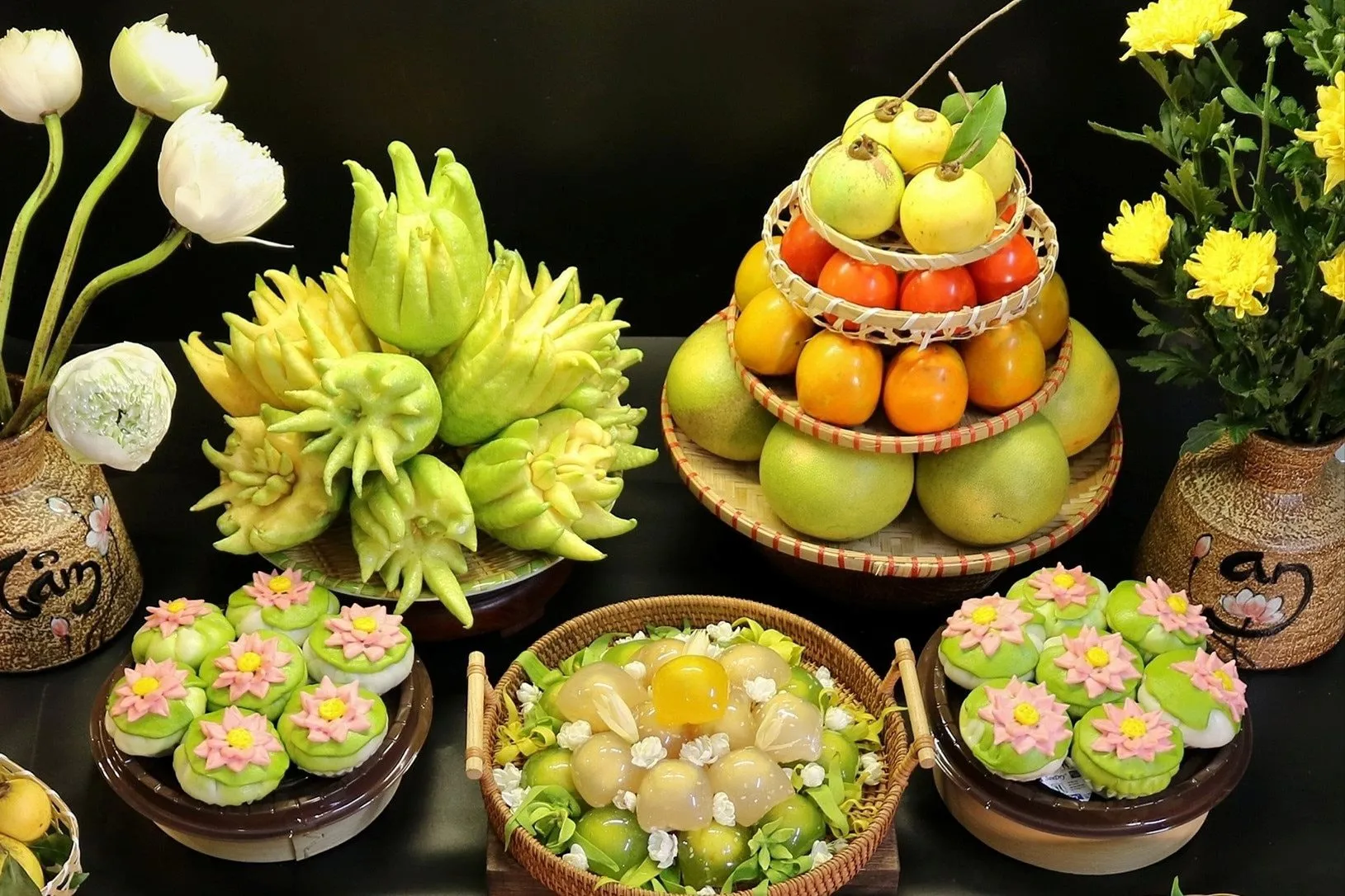 Một mâm lễ cúng tại Công Viên Vĩnh Hằng Long Thành